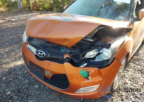 2012 Hyundai Veloster Base W/Black from USA, damaged, VIN KMHTC6AD4CU034489